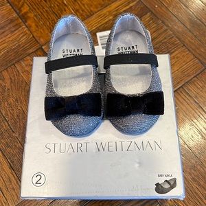 Silver Stuart Weitzman Baby Kayla Size 2